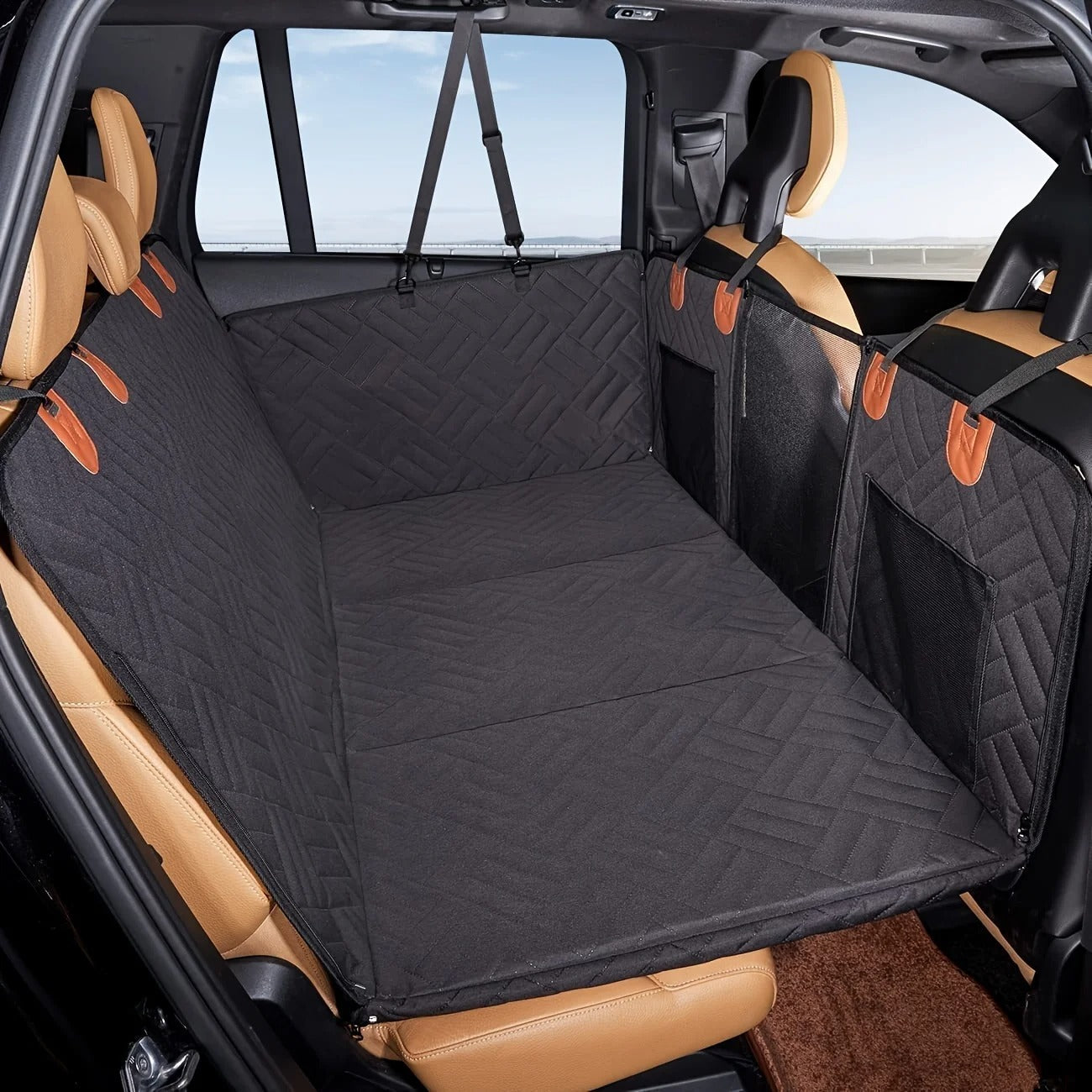 The Waghaul Cover installed in a car back seat